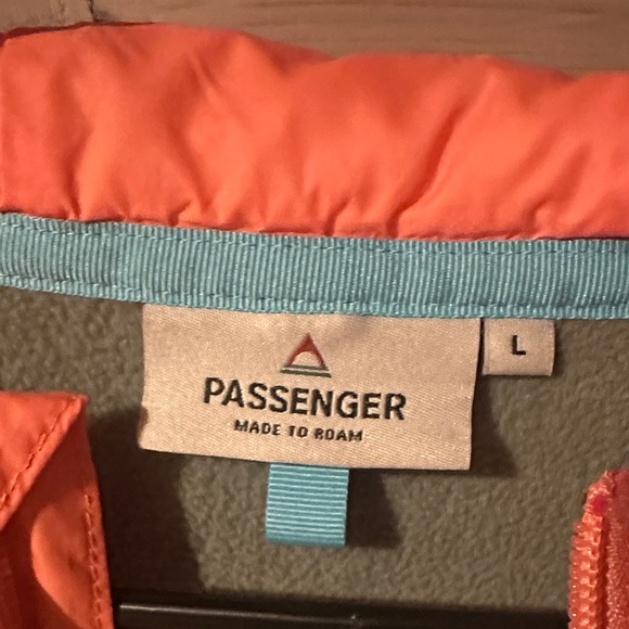 Passenger Olive and Coral Fleece Jacket - Picture 6 of 6